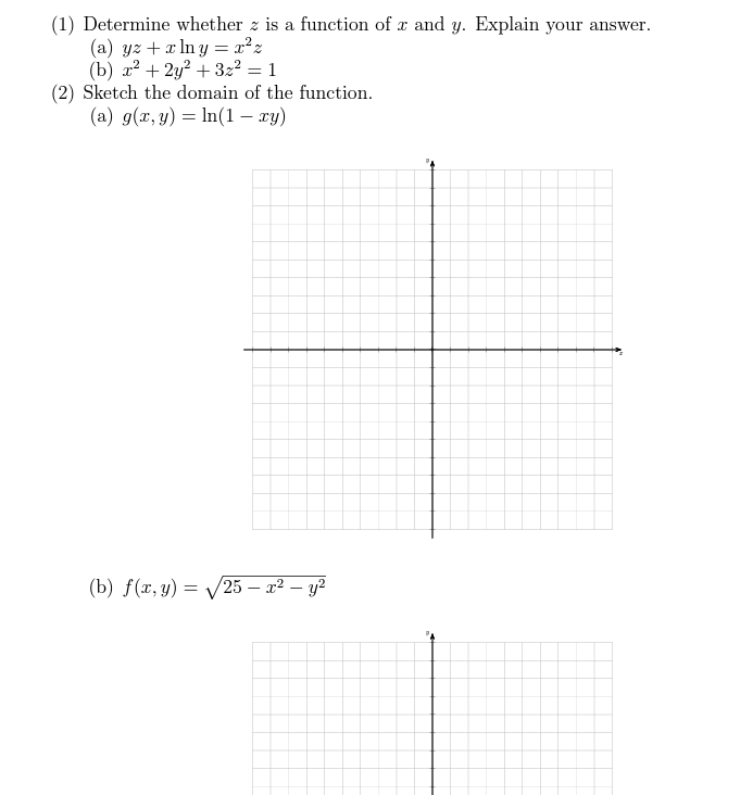 2y? + 3=2 =1 (2) Sketch the domain of the function. (a)