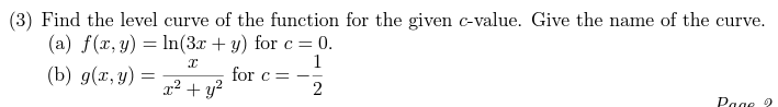 g(r, y) = In(1 - ry) (b) f(x, y) = \\25 -