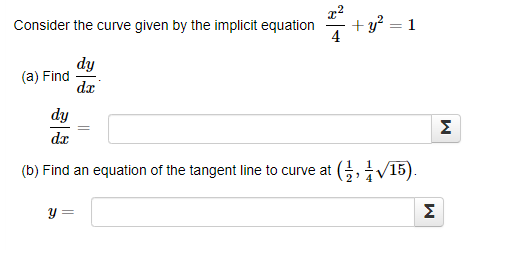 e :I.' Censidertneeuwe given by the implicit equation I + :.;.r2