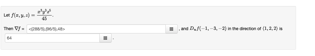 direction of (1, 2, 2) is