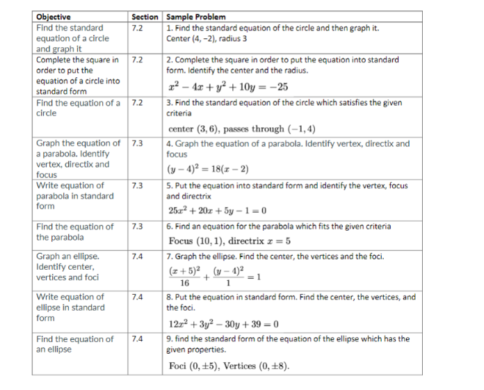  Objective Section Sample Problem Find the standard 7.2 1. Find the