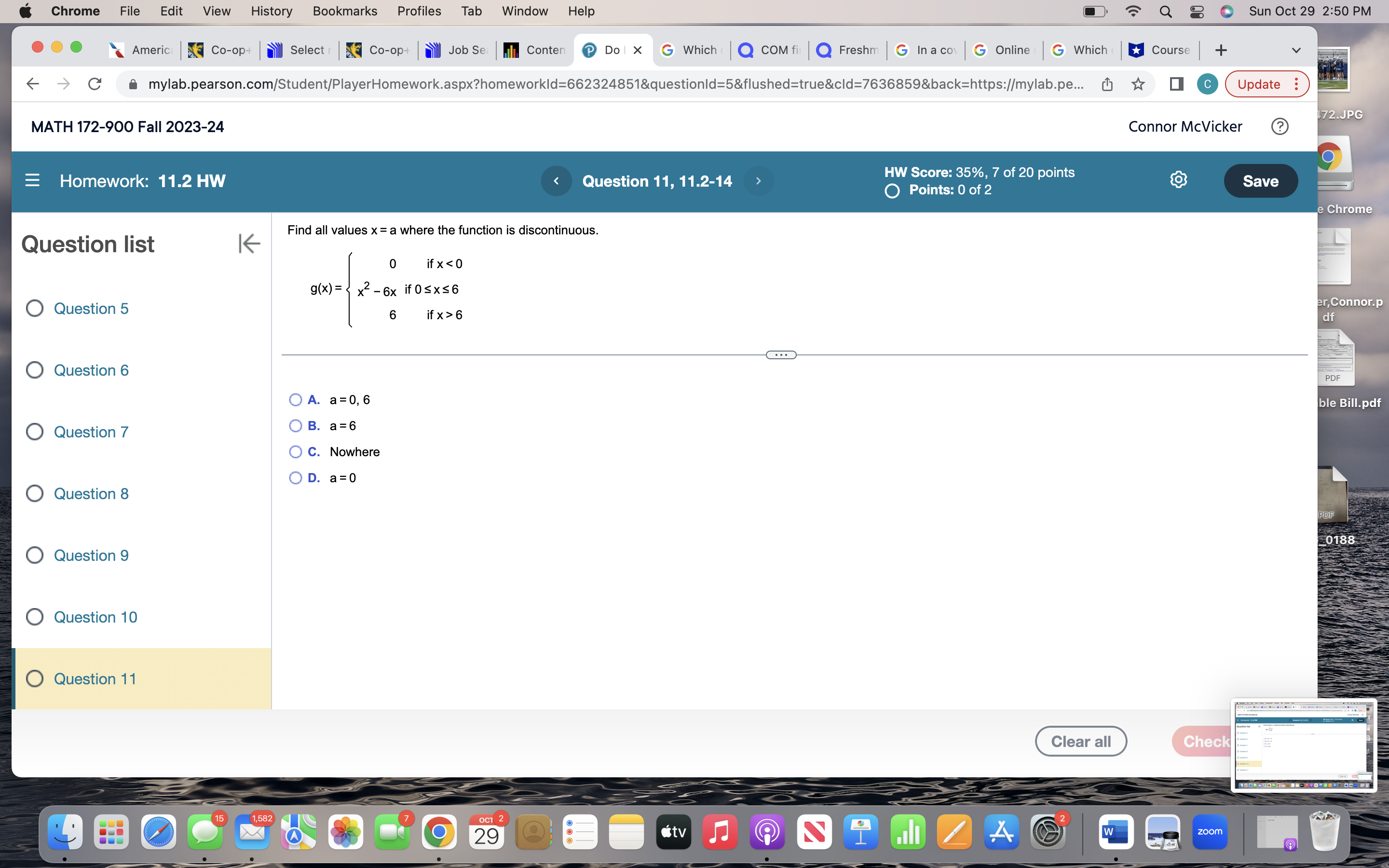  Chrome File Edit View History Bookmarks Profiles Tab Window Help 1