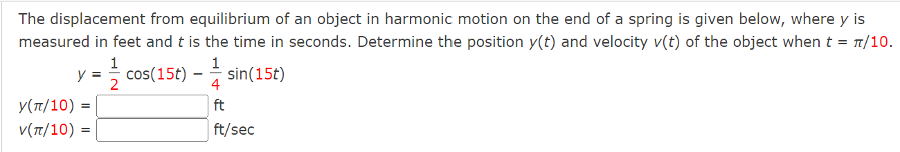 f(u) y = (In x)5 U Y = usThe displacement from equilibrium