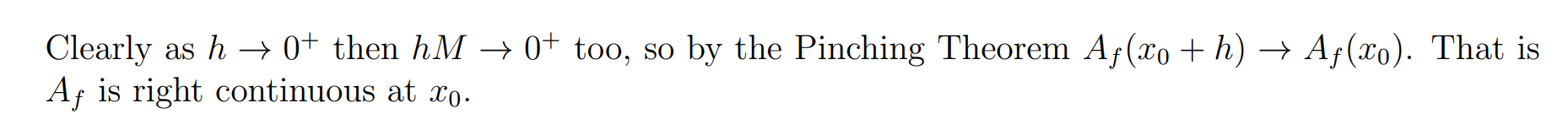 right continuous at Co