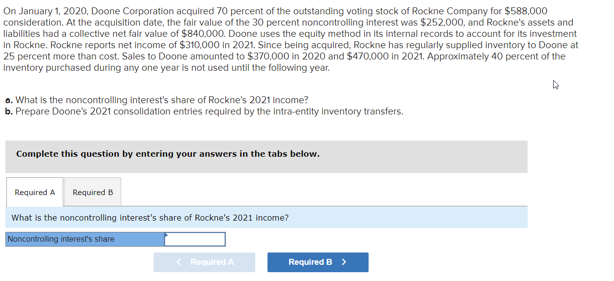 voting stock of Rockne Company for $588,000 consideration. At the acquisition date,