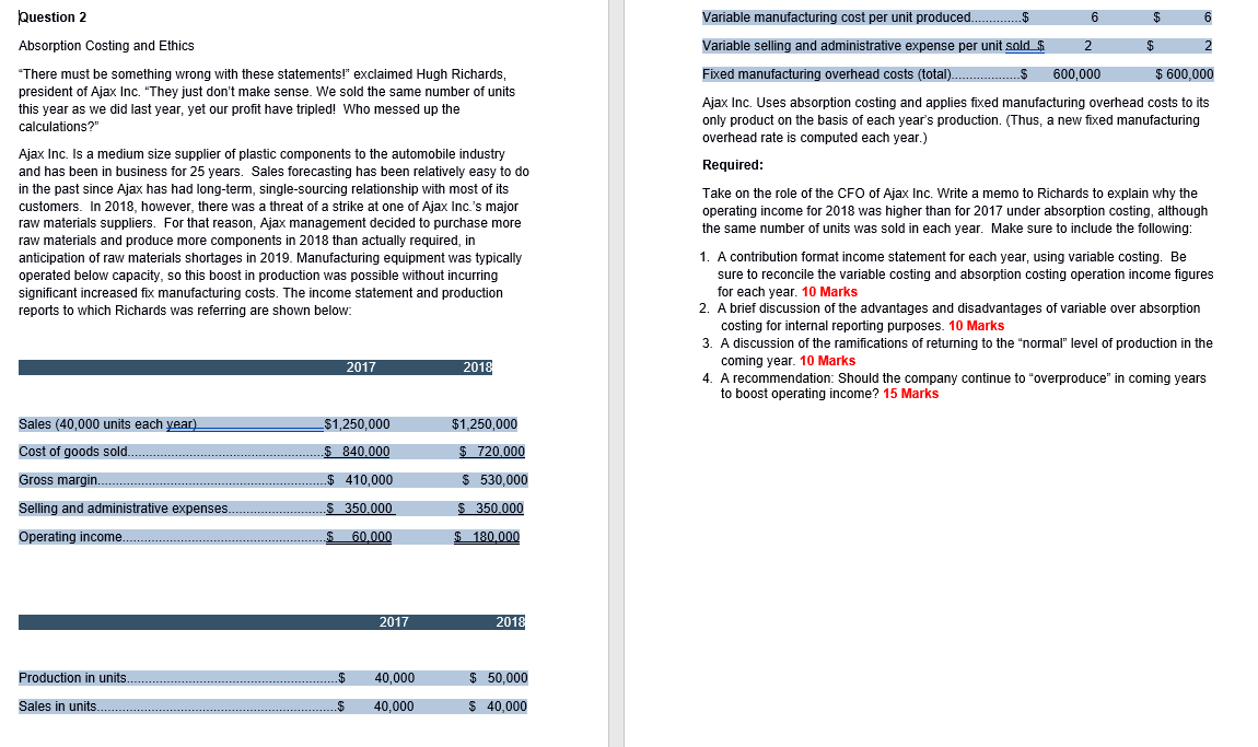 hello, please include calculations made in order to get answer values