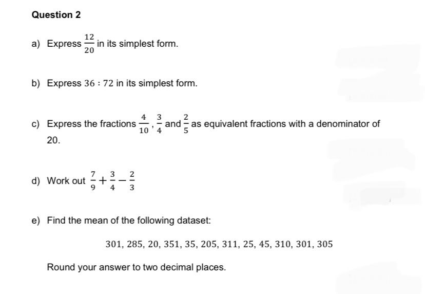  Question 2 12 a) Express E in its simplest form- b)