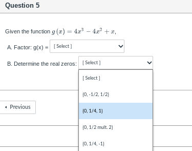 x = 3 There is at least one real zero between x=2