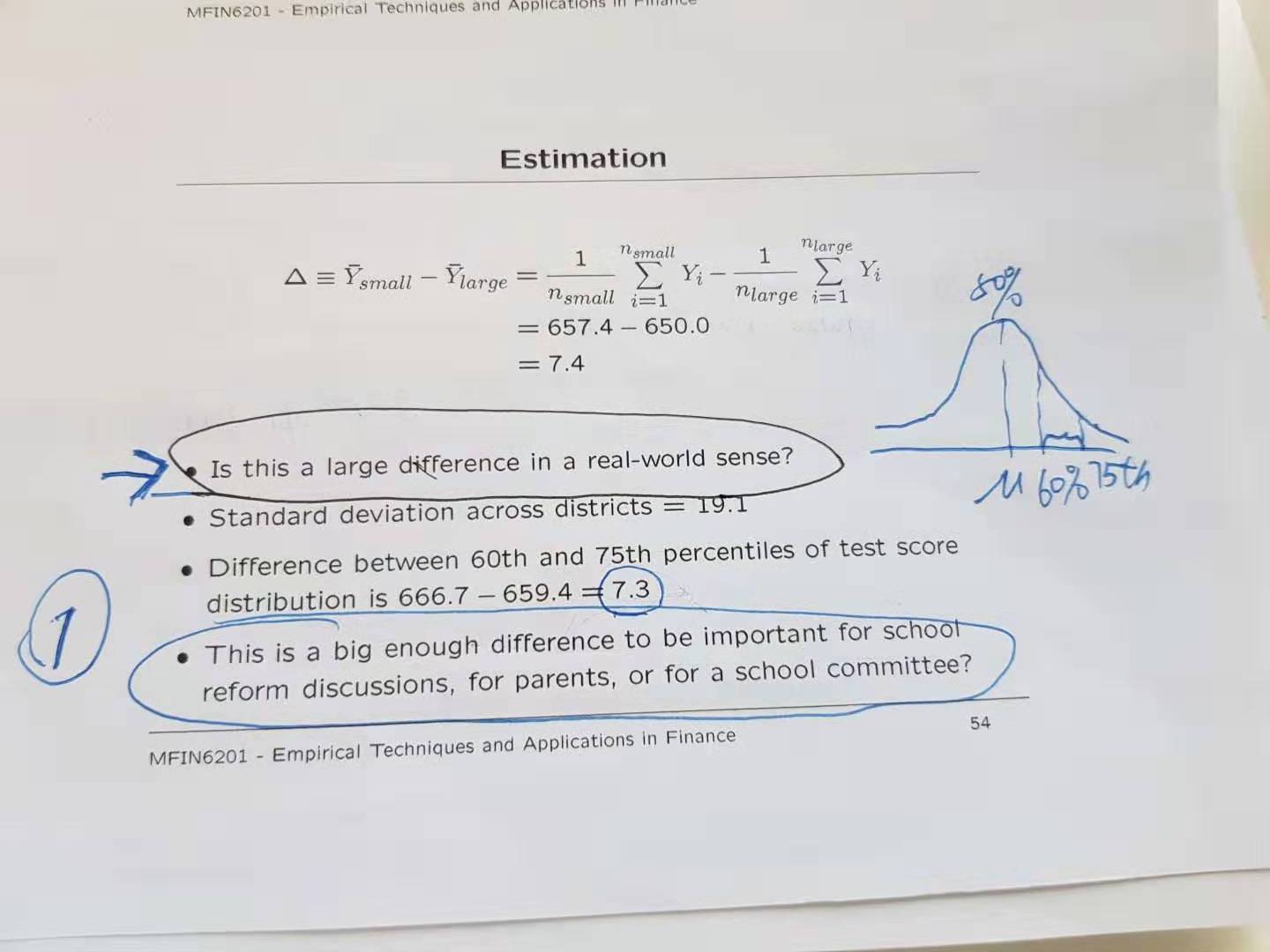  Answer the question that I circle. MFIN6201 - Empirical Techniques and