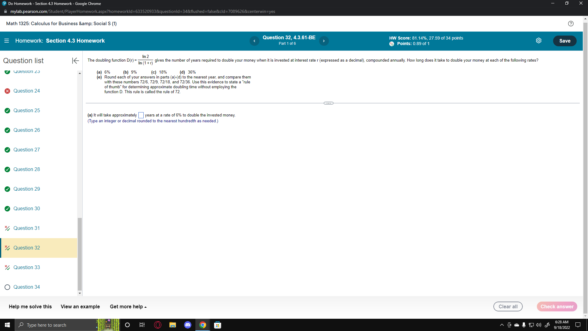 of a single expression. log 4 + log 3 - log 2