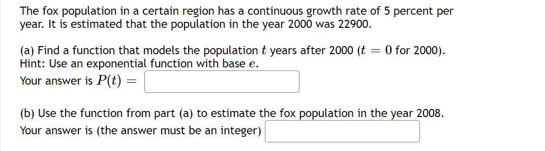 rate of 5 percent per year. It is estimated that the population
