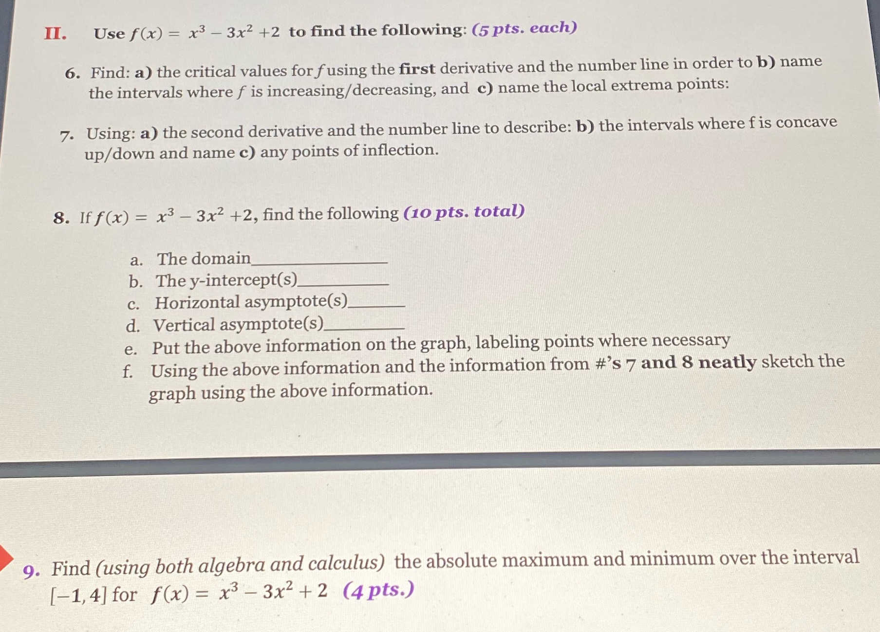 (5pts. each) 6. Find: a) the critical values for f using the