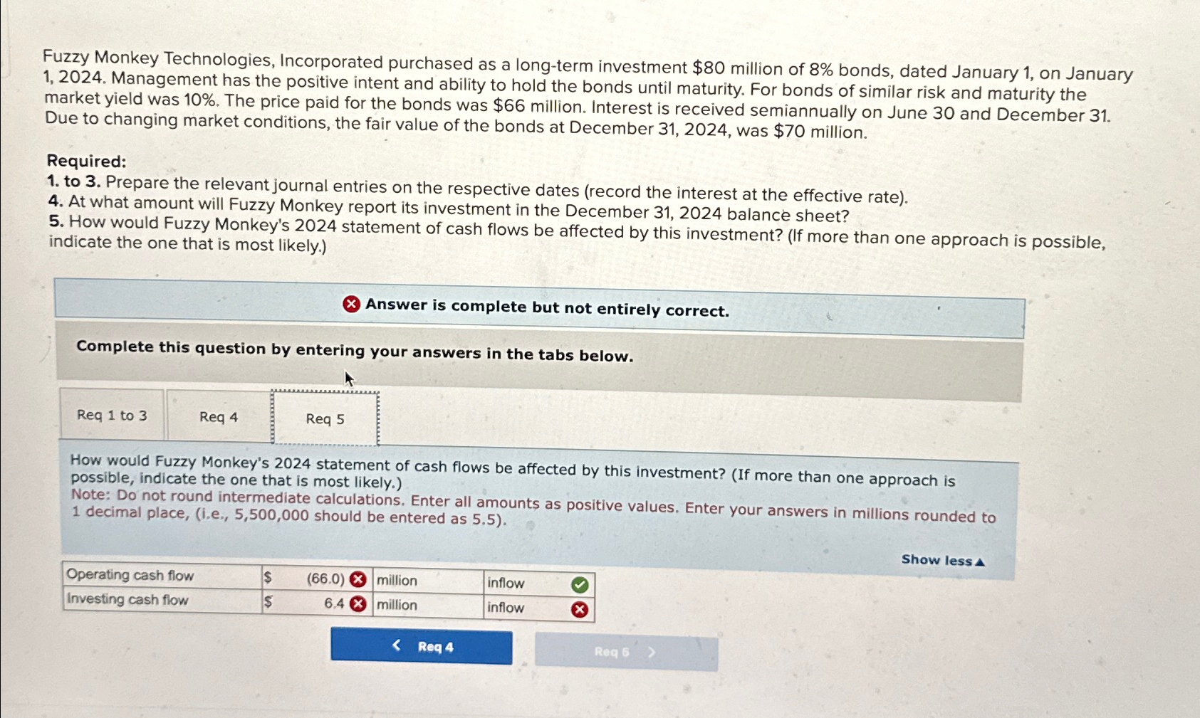 of 8% bonds, dated January 1, on January 1,2024. Management has the