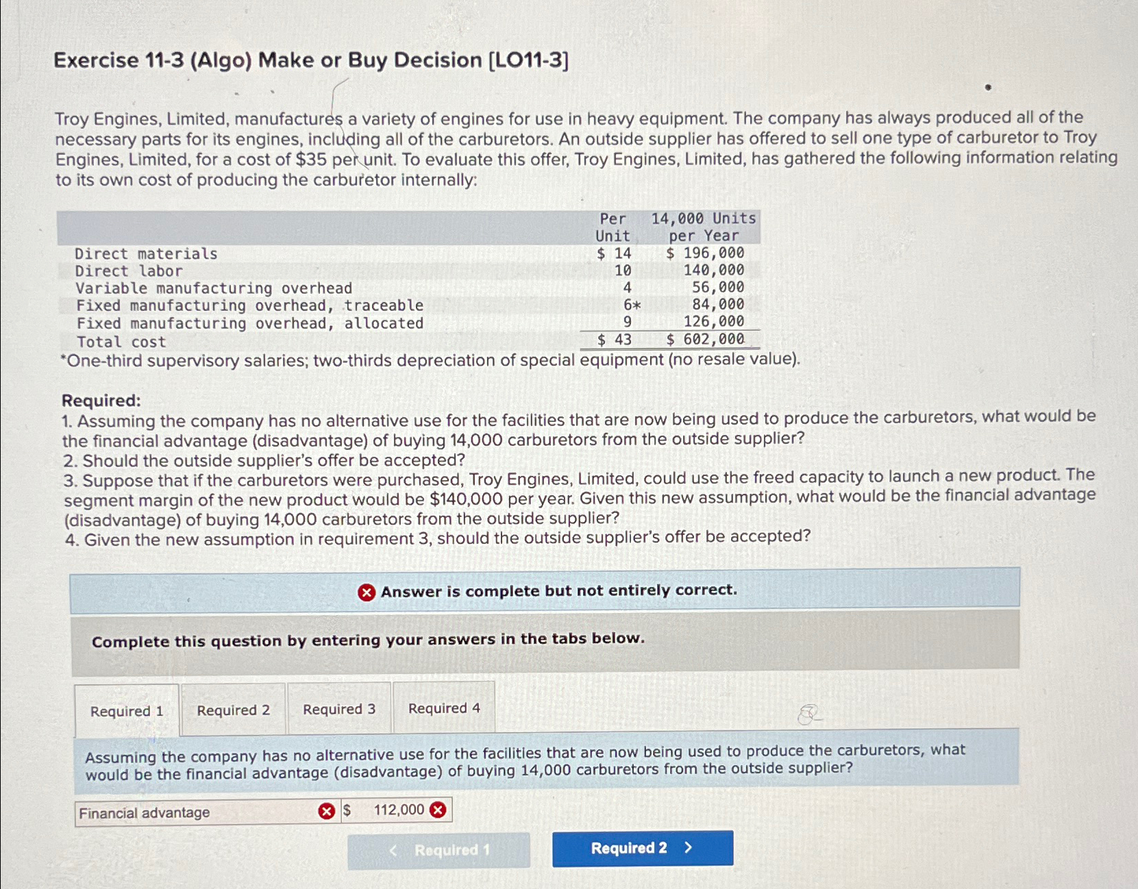 a variety of engines for use in heavy equipment. The company has