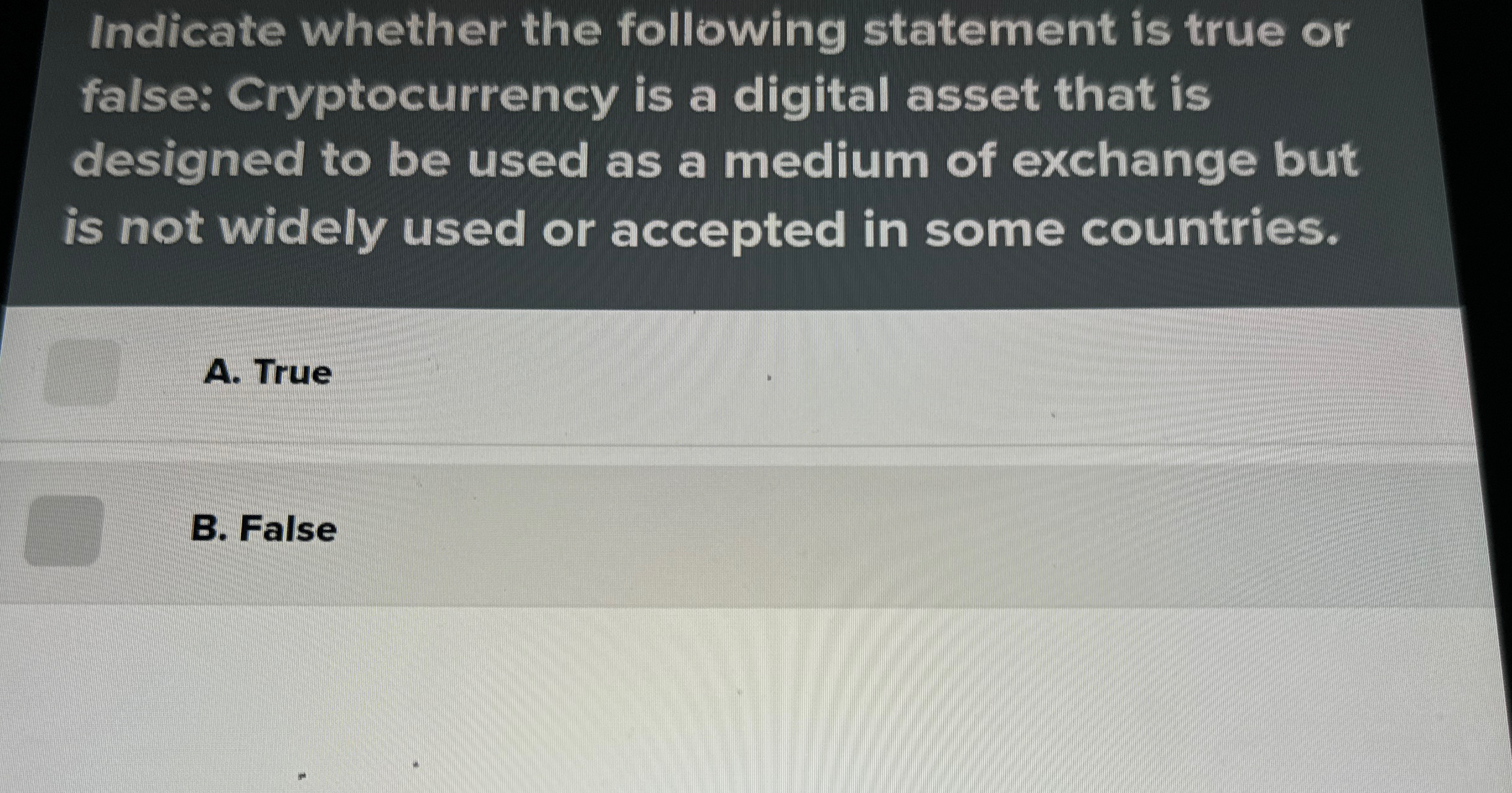 a digital asset that is designed to be used as a medium