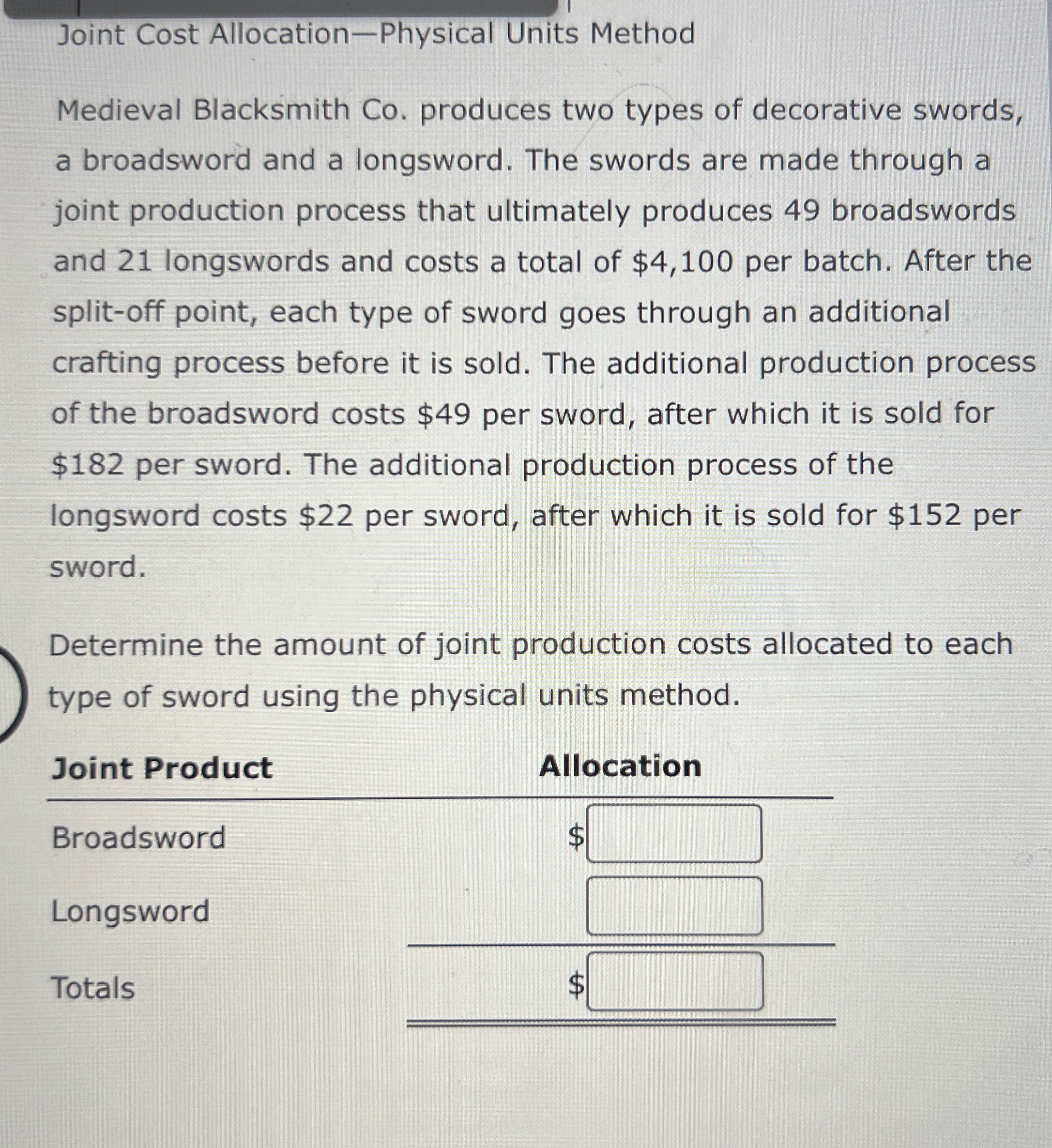 of decorative swords, a broadsword and a longsword. The swords are made