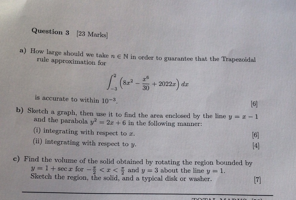  Need urgent help with test Question 3 [23 Marks] a) How