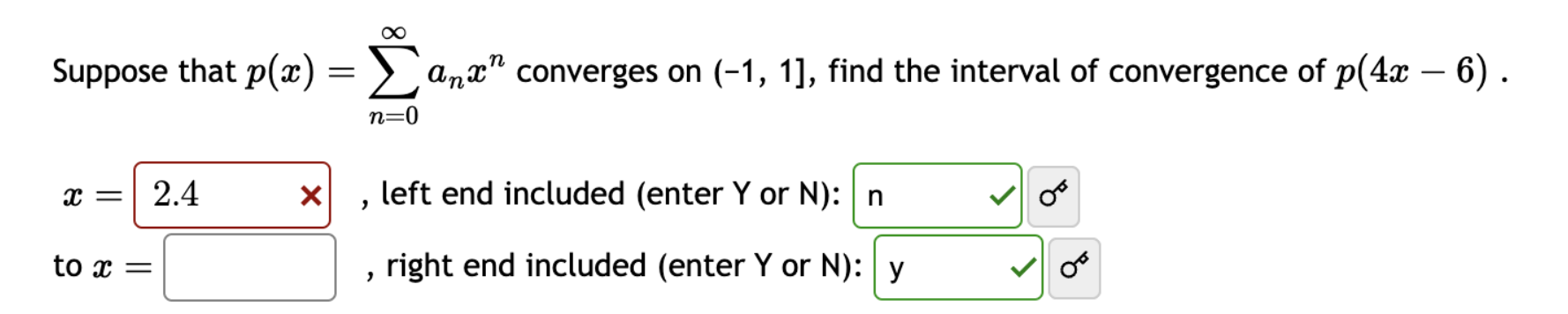 diverged. However, this was the wrong answer. I'm a bit stuck on