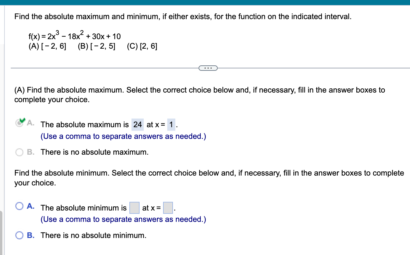 Find the absolute maximum value on (0, co) for f(x) = 7x