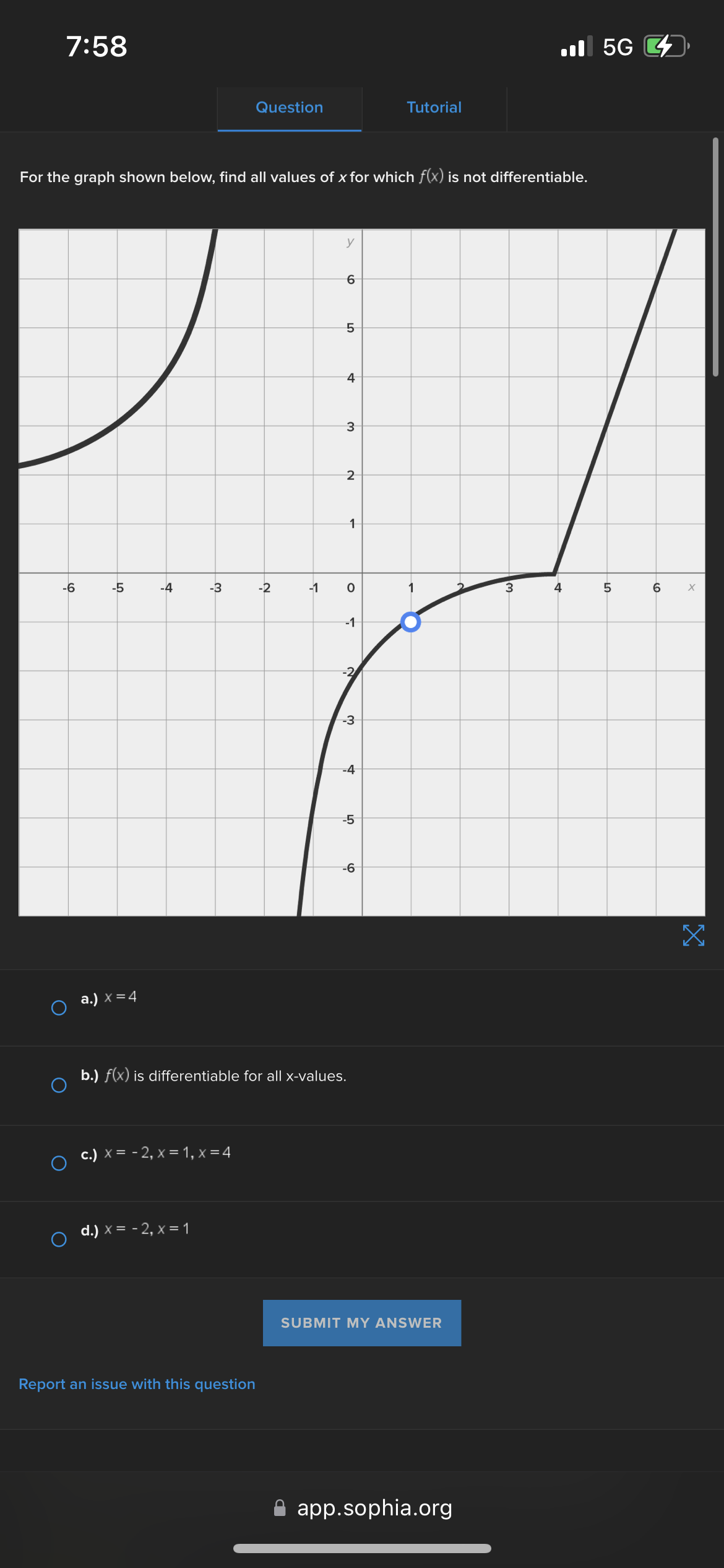  7:58 .1 5G Question Tutorial For the graph shown below, find