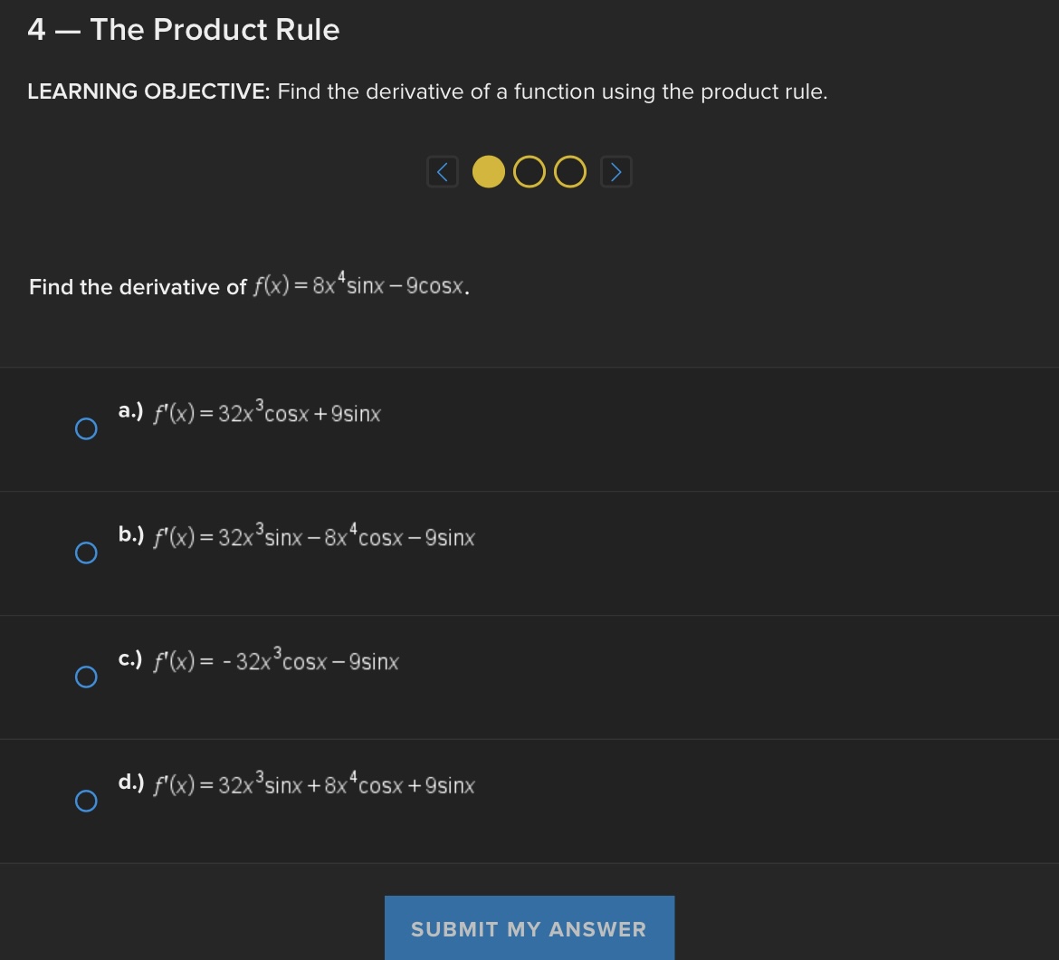 all values of x for which f(x) is not differentiable. 5 4