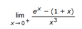 Evaluate the limit, using L'Hpital's Rule if necessary. e 1+x +
