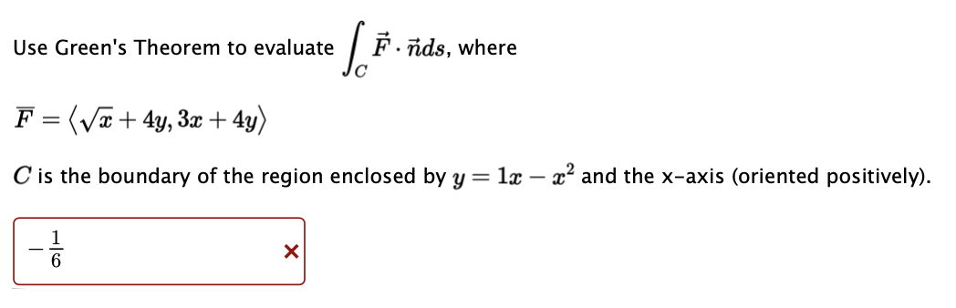 Use Green's Theorem to evaluate F . nds, where C F