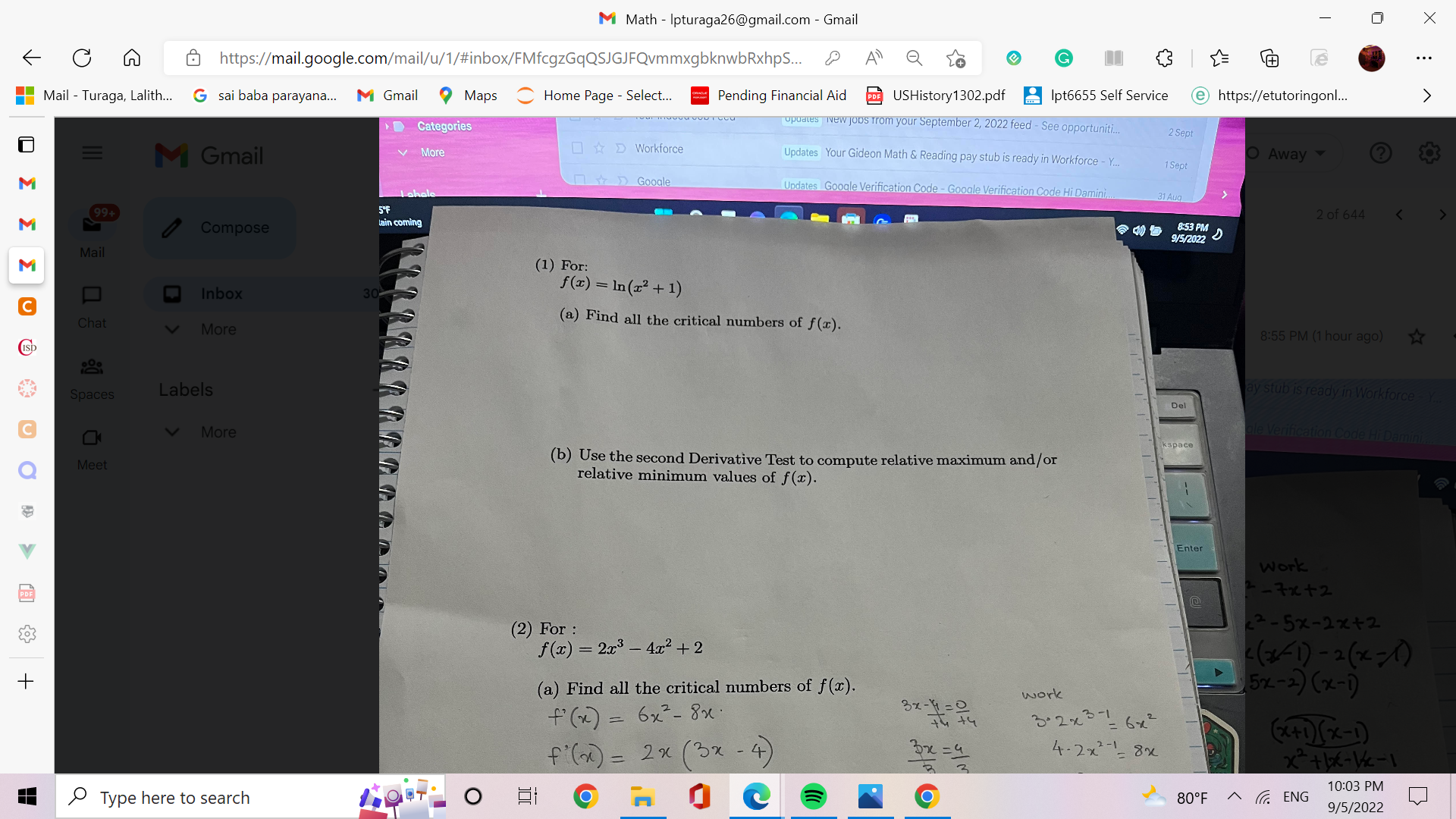 M Math - Ipturaga26@gmail.com - Gmail X C @ https://mail.google.com/mail/u/1/#inbox/FMfcgzGqQSJGJFQvmmxgbknwbRxhps... P