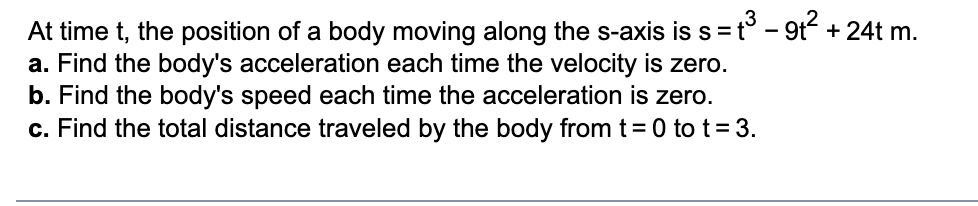 a position 5 = f(t) = t2 - 8t + 7 on
