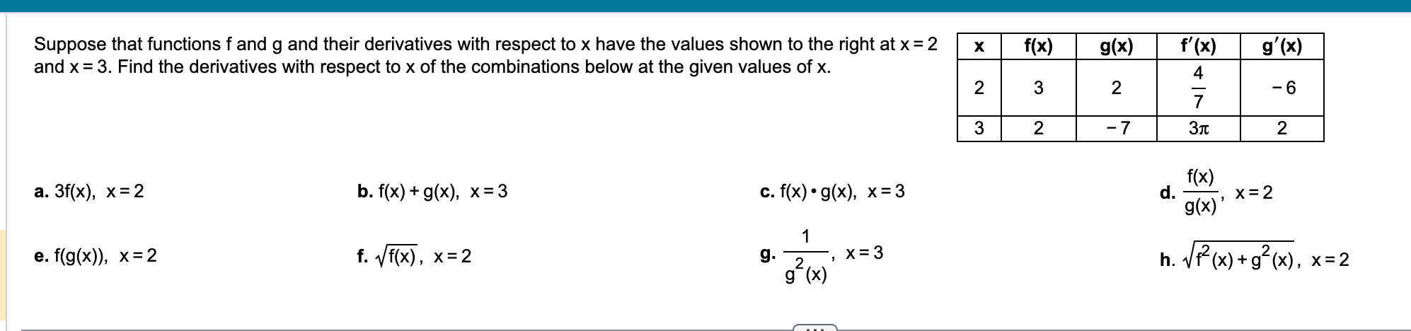 m. a. Find the body's acceleration each time the velocity is zero.