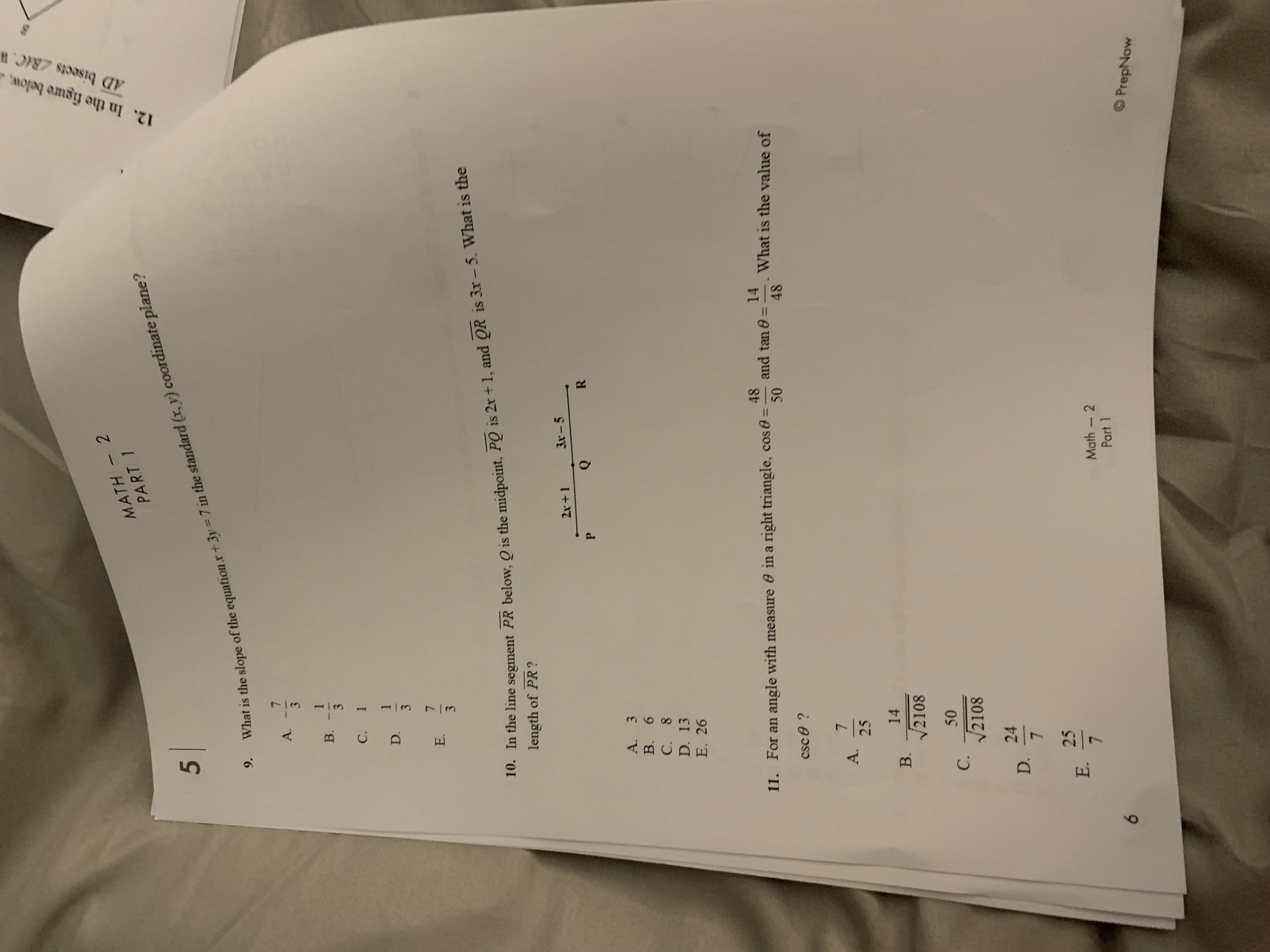is the value of log2(4) + logs(125)? A. B . a C.