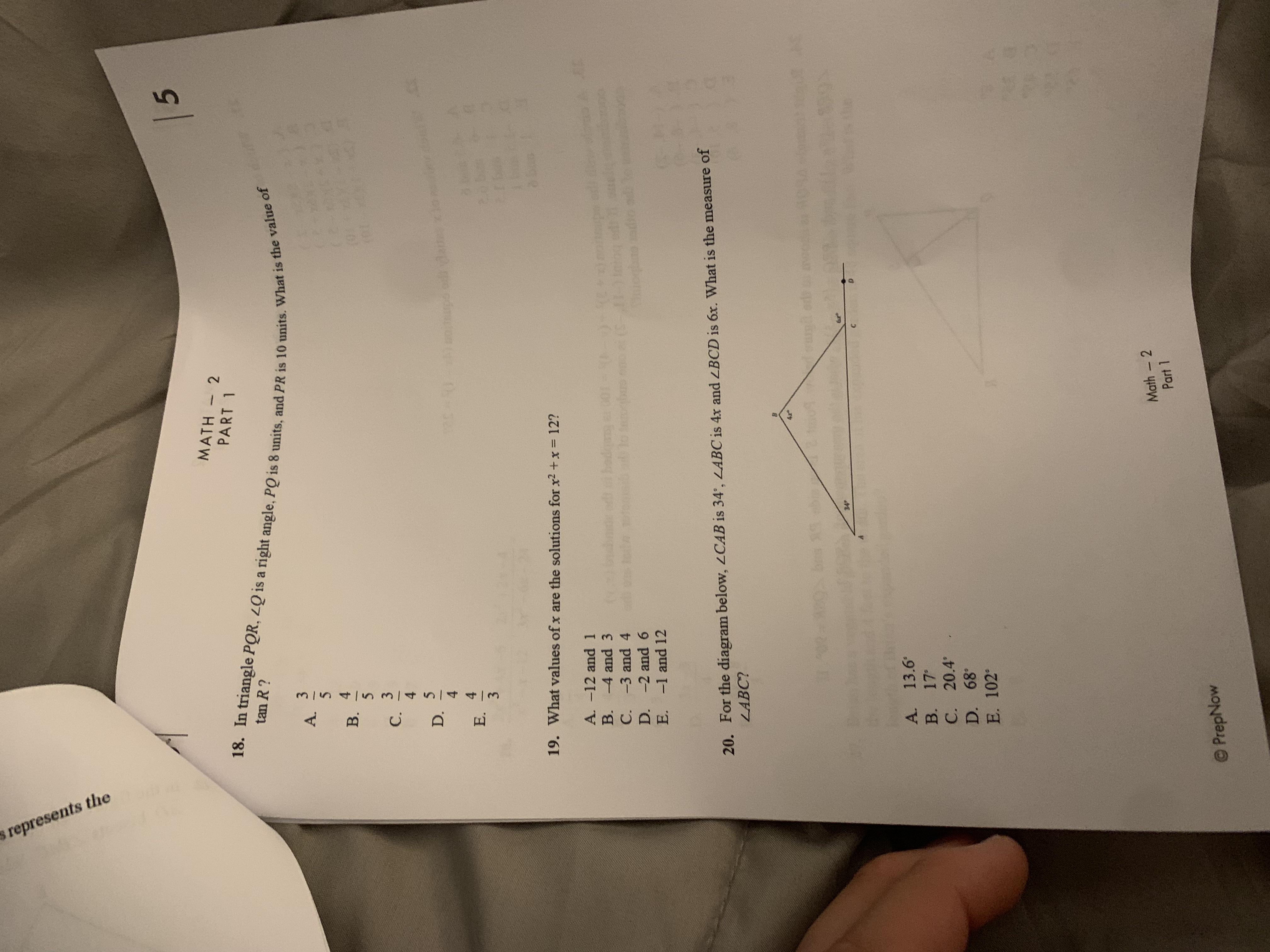 What is the slope of a line that passes through the points