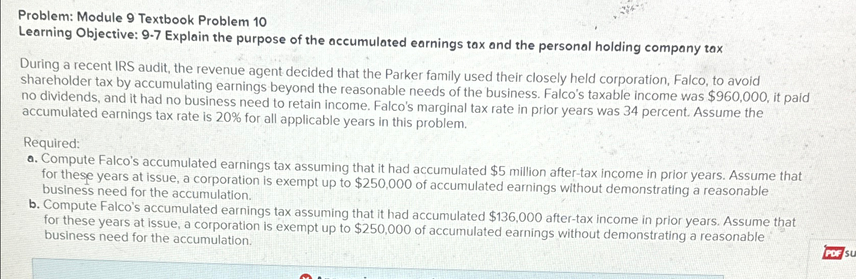 purpose of the accumulated earnings tax and the personal holding company tax