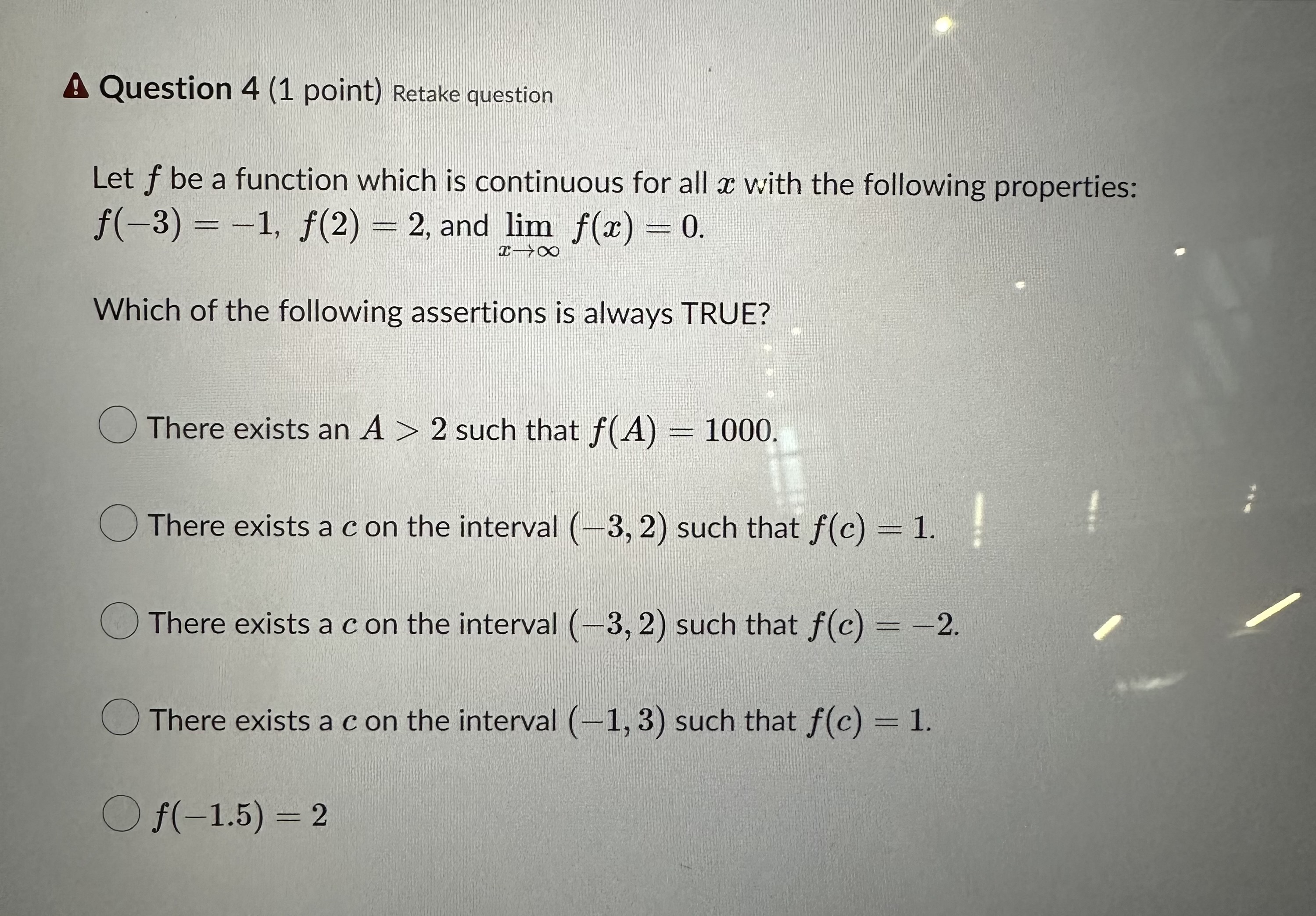 + 5 x 2 Which of the following statements is TRUE? Of