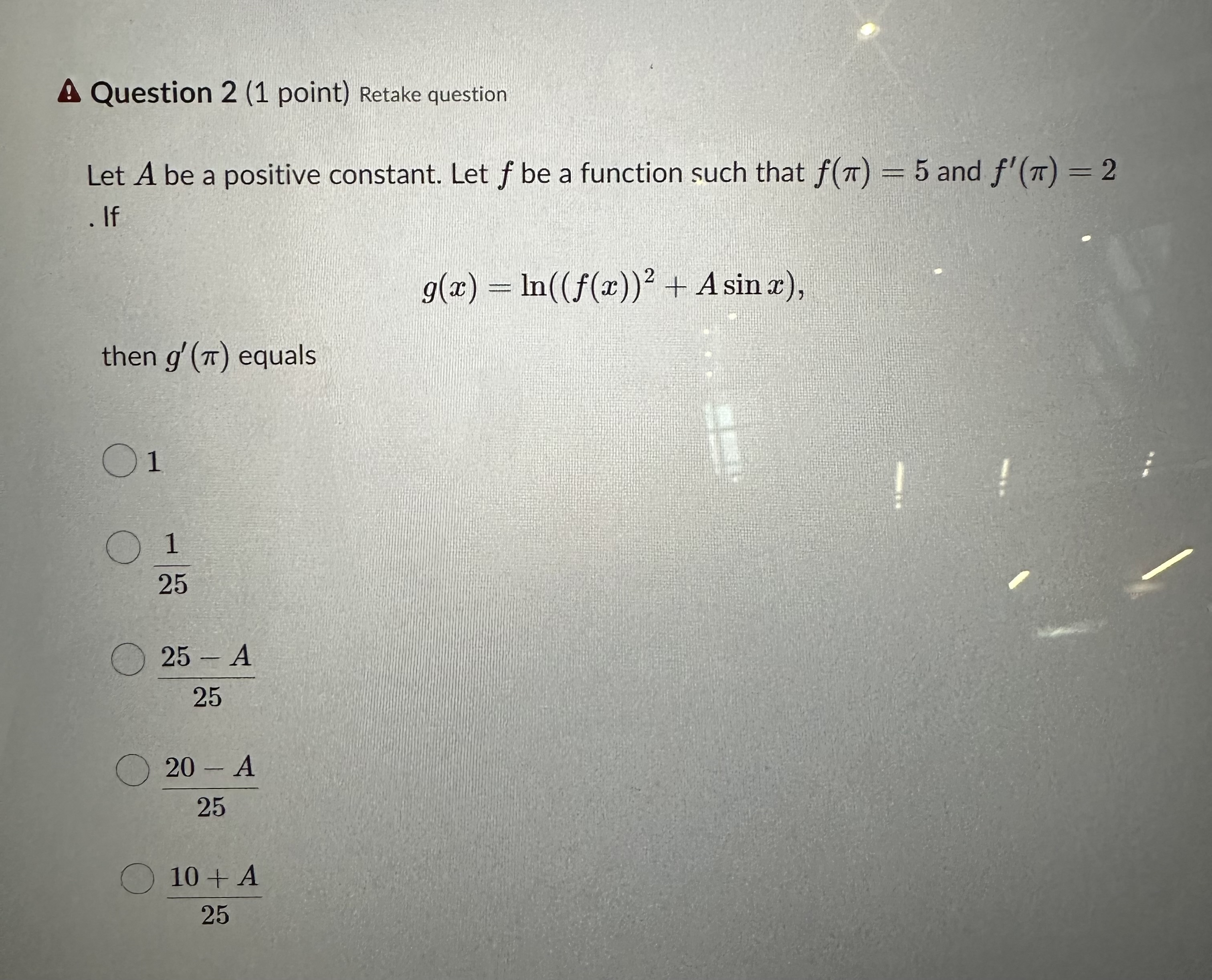 = 2. Of is differentiable at a - -1, and f is