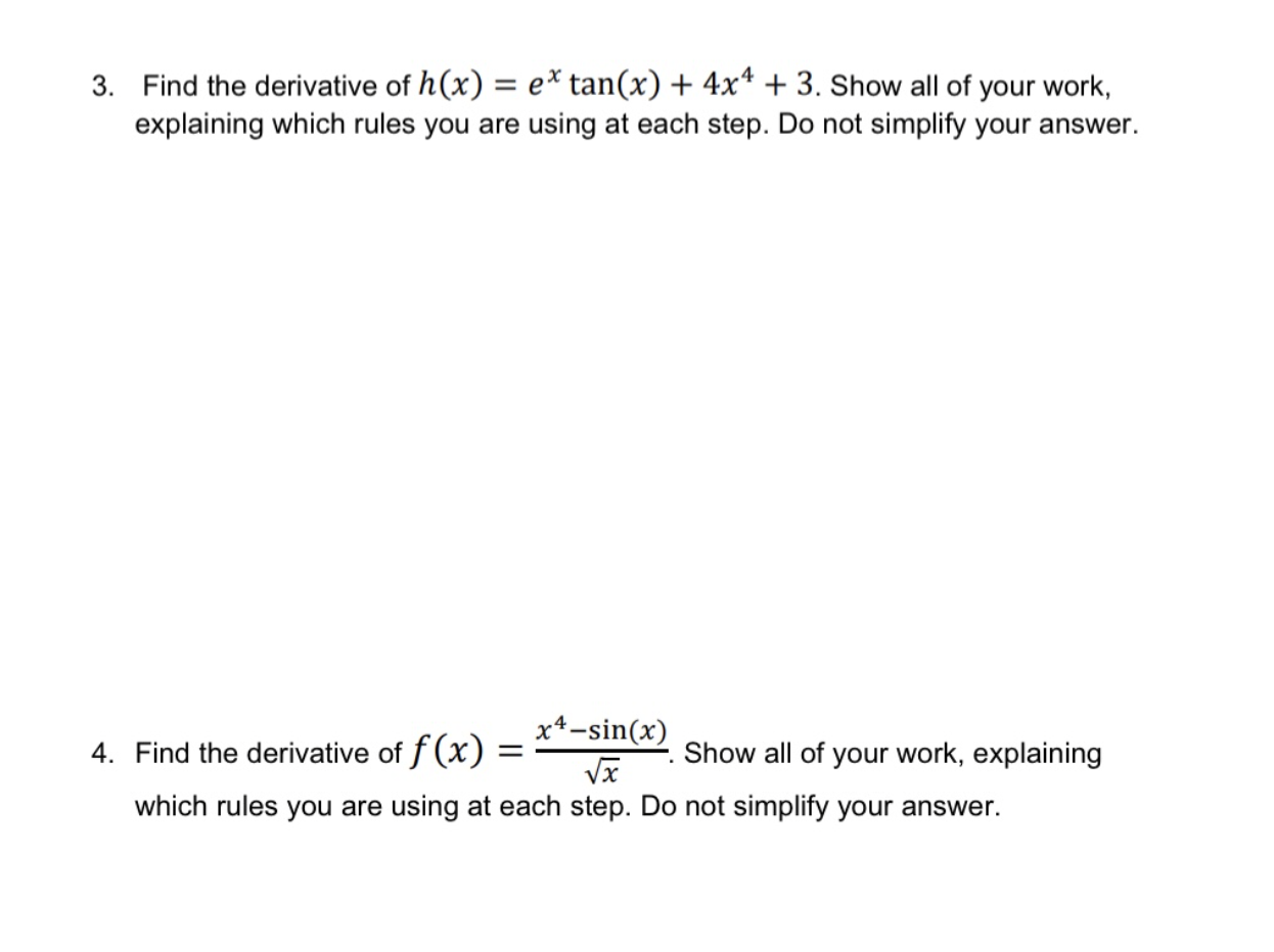  This is a worksheet for my calculus 1 class, any help