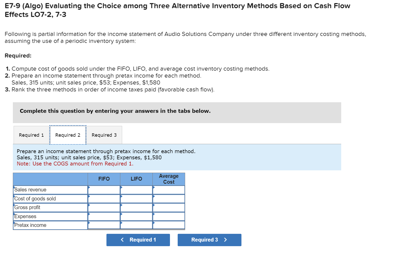 Cash Flow Effects LO7-2,7-3 Following is partial information for the income statement