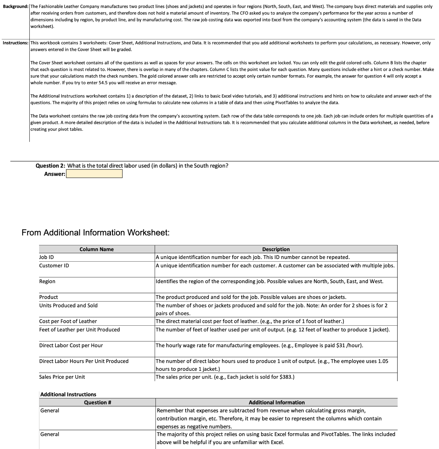 Please Solve for Question 2: Since you can't interact directly with