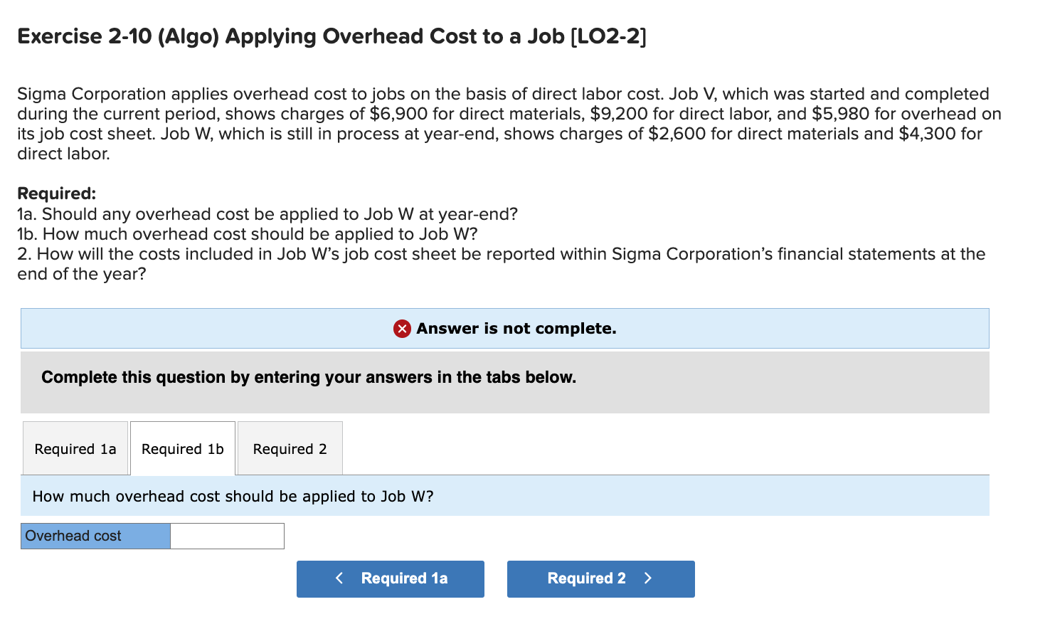 applies overhead cost to jobs on the basis of direct labor cost.