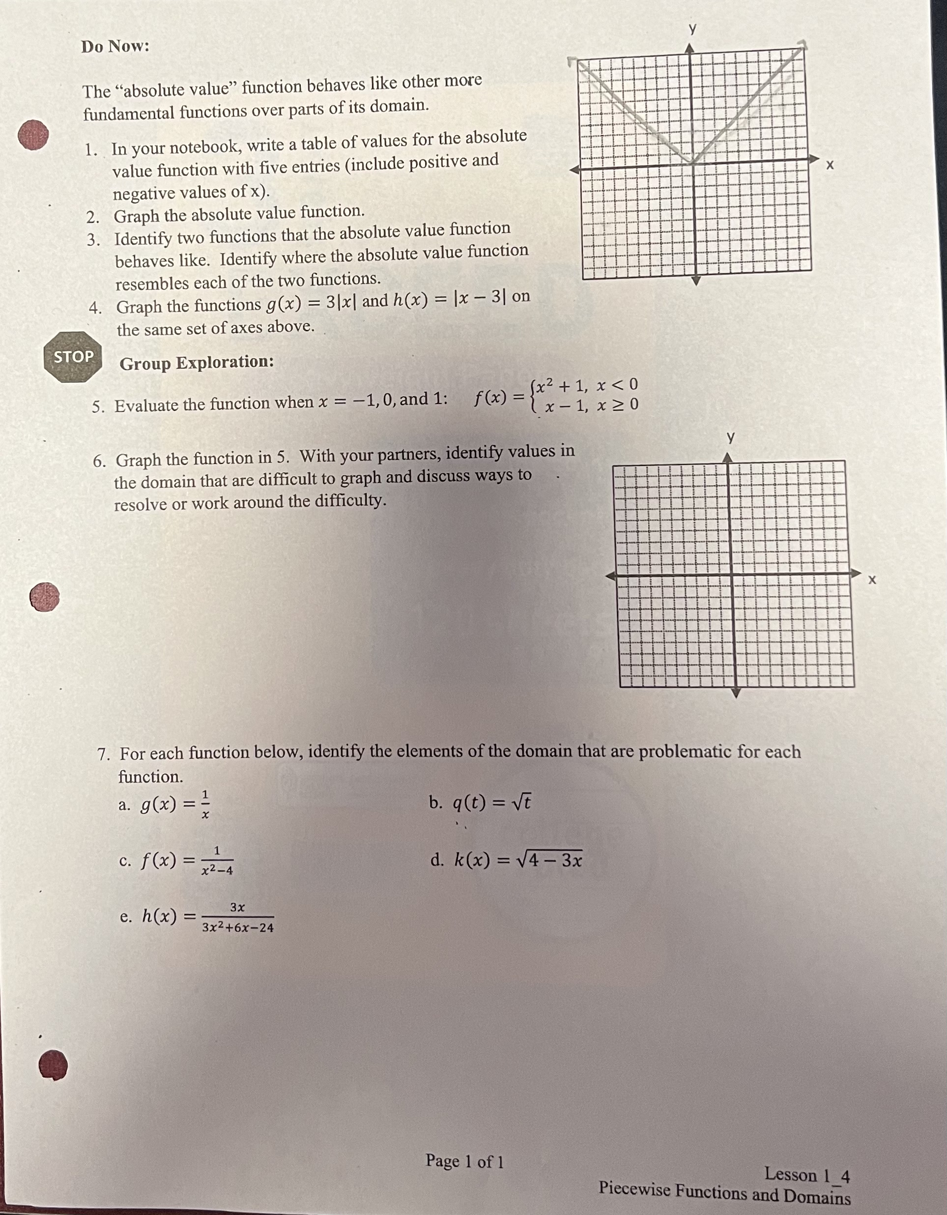 fundamental functions over parts of its domain. 1. . In your notebook,