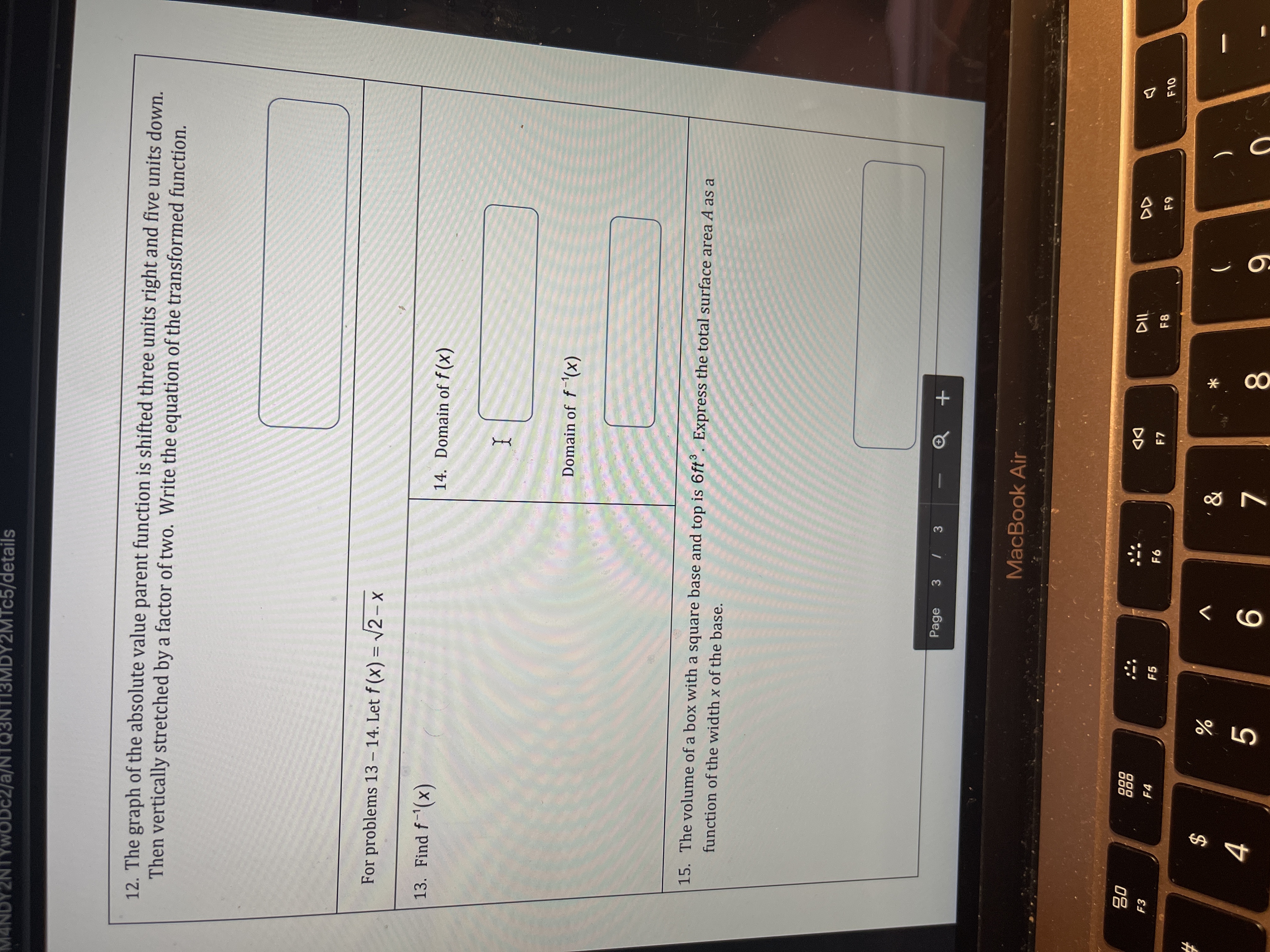 Q&A from Or x. + MANDY2NTYWODc2/a/NTQ3NT13MDY2MTc5/details 9. Graph y = -x -2+3