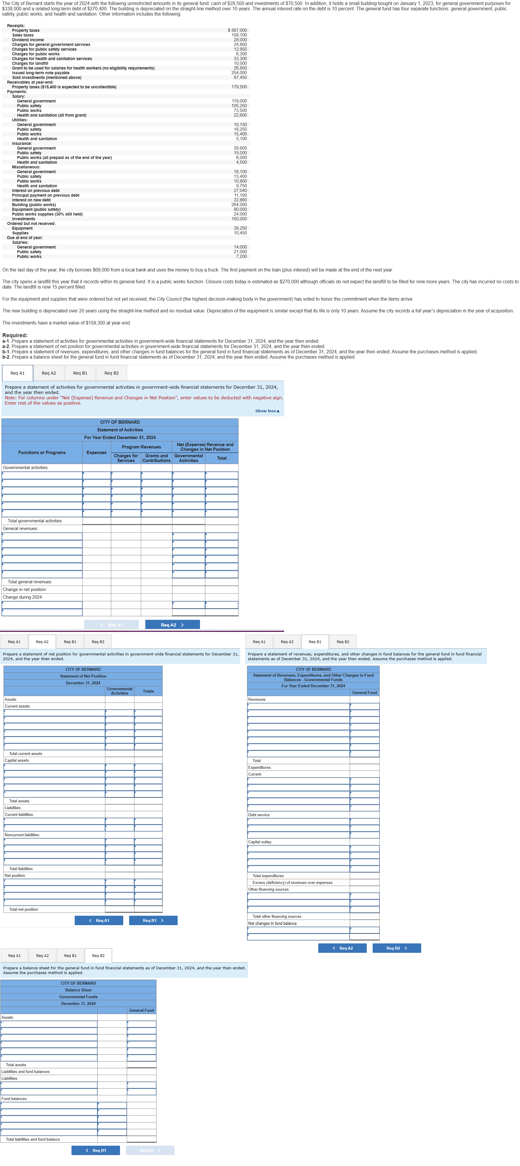 the equipment and supplies that were ordered but not yet received, the