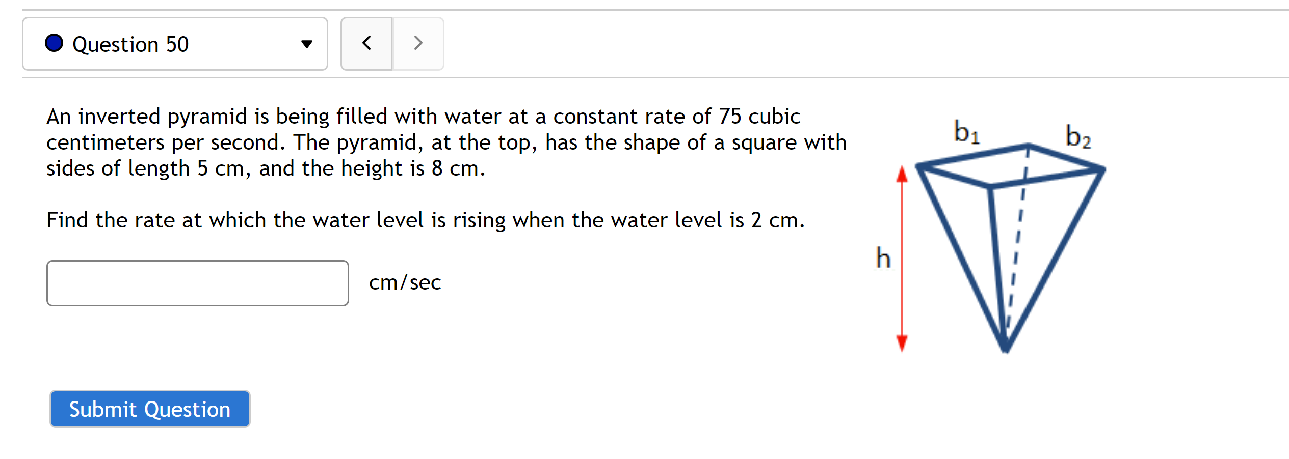 in such a way that its radius is decreasing at rate of