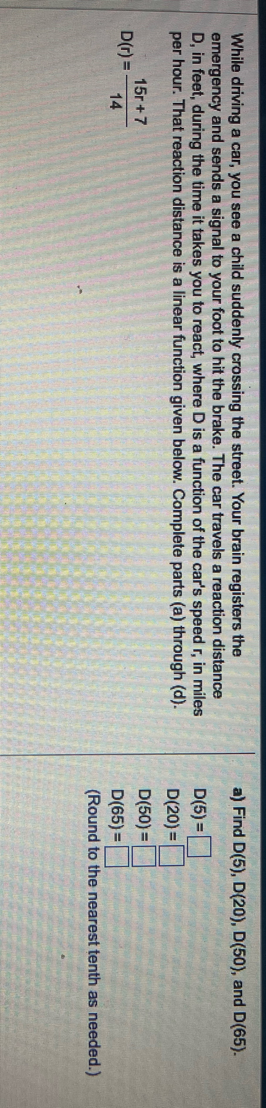  Help Q21 While driving a car, you see a child suddenly