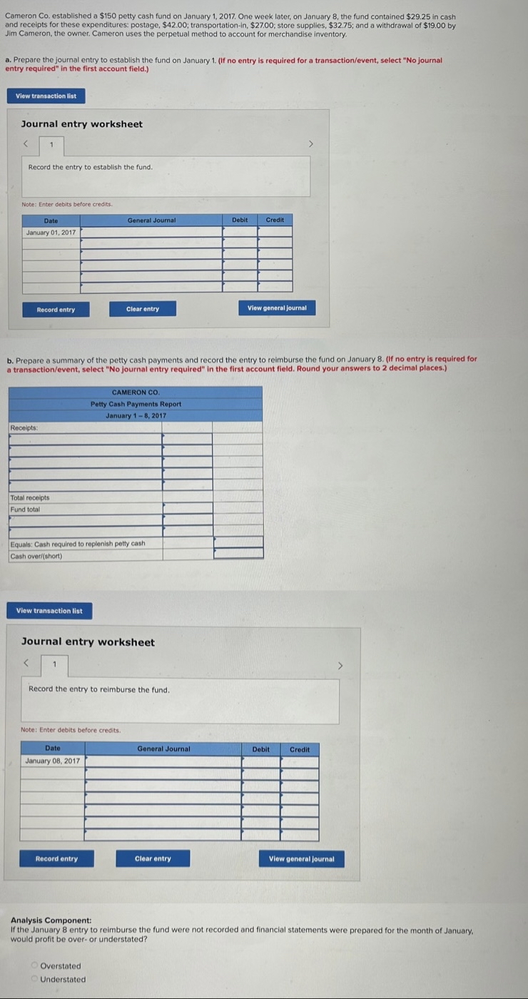 One week later, on January 8, the fund contained $29.25 in cash