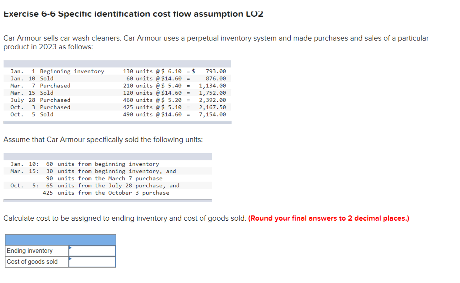 car wash cleaners. Car Armour uses a perpetual inventory system and made