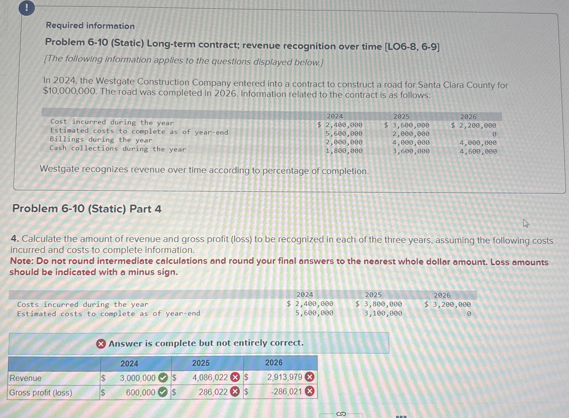 [LO6-8,6-9] [The following information applies to the questions displayed below.] In 2024,