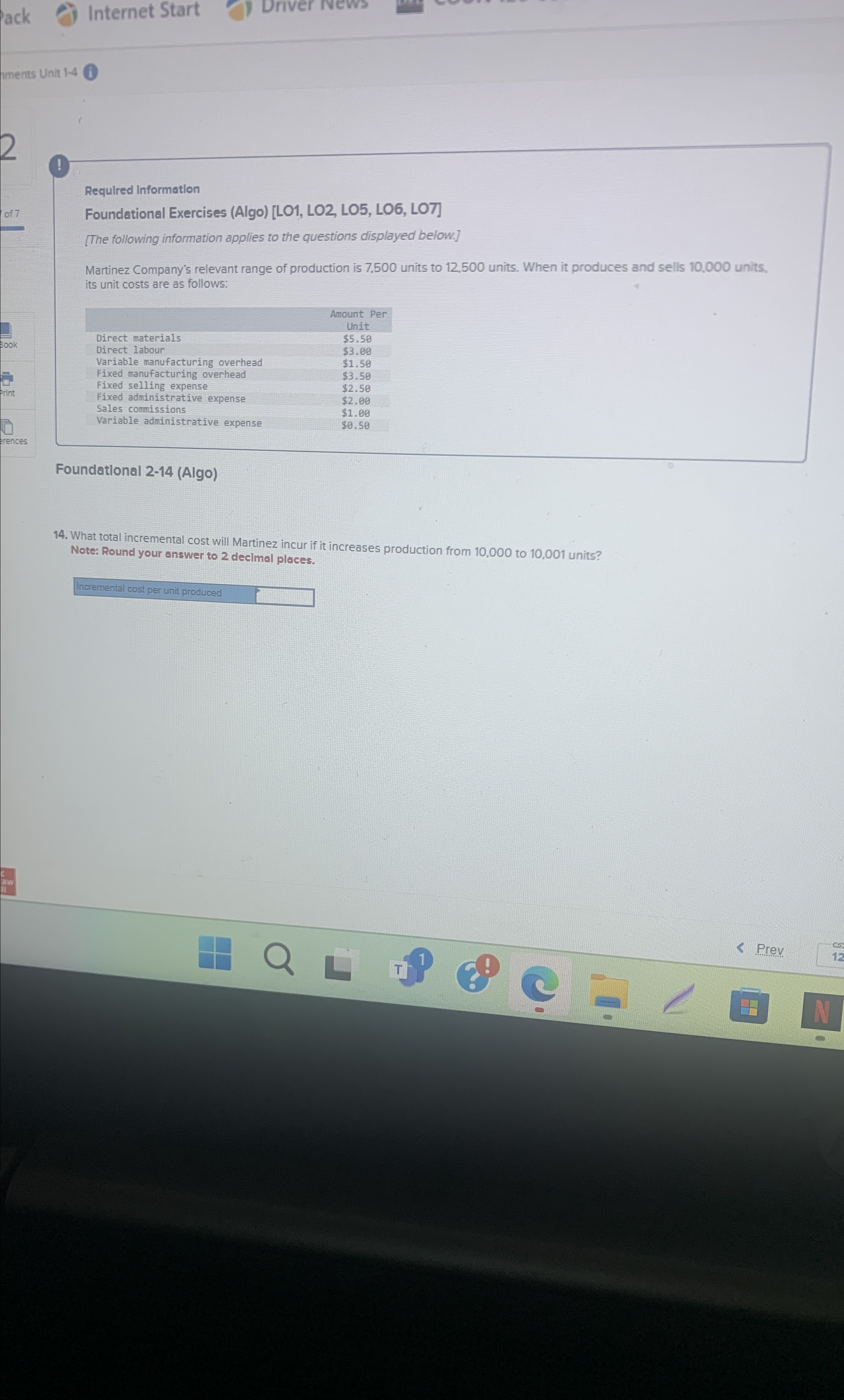 ments Unit 1-4 ! Requlred Informatlon Foundational Exercises (Algo)[L01, LO2, LO5,