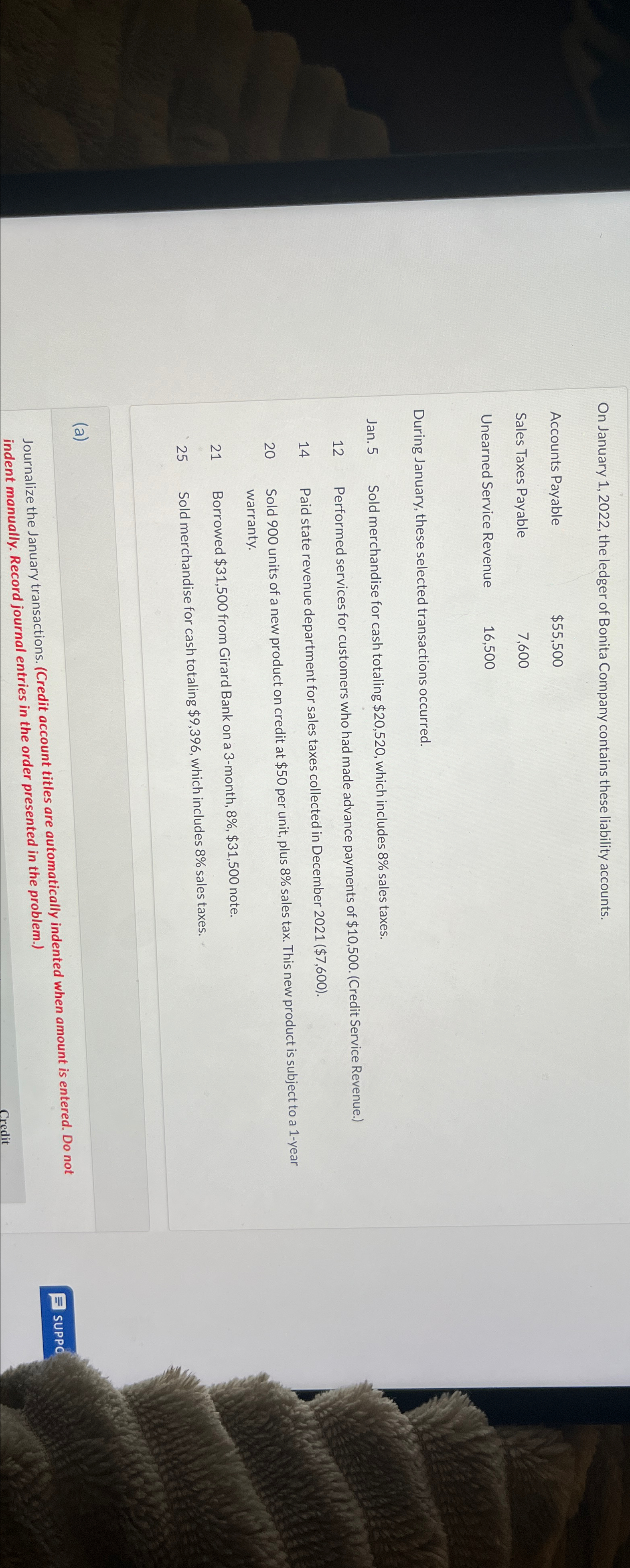 accounts. \table[[Accounts Payable,$55,500 