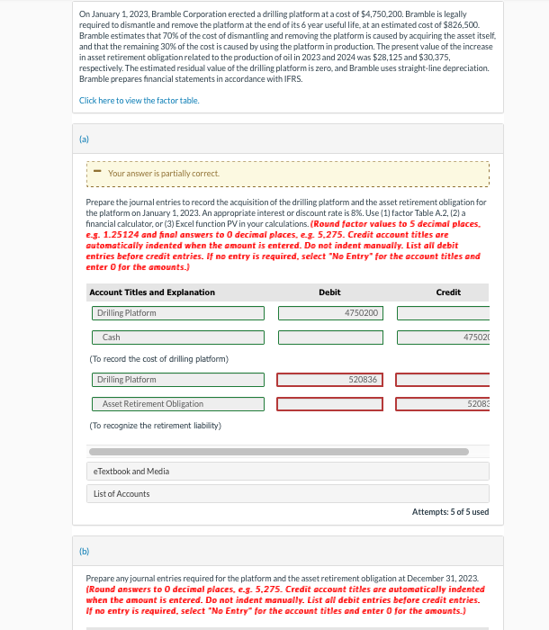 platform at a cost of $4,750,200. Bramble is legallyfinancial calculator, or (3)